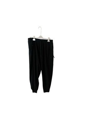 Mens MoFiz Black Drawstring Jogger Sweatpants